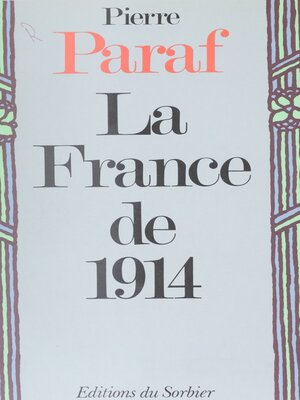 cover image of La France de 1914
